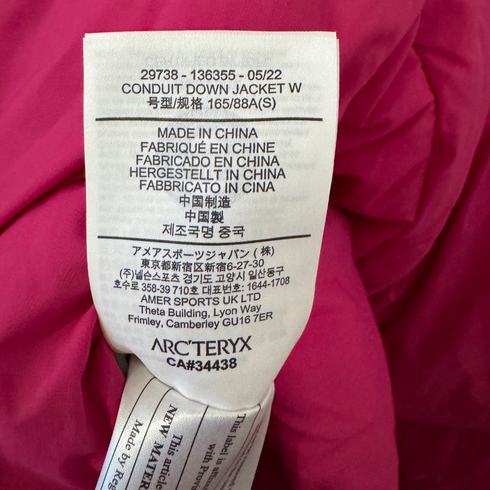 Arc’teryx Veilance Conduit Down Jacket Women’s Size Small - Picture 4 of 4
